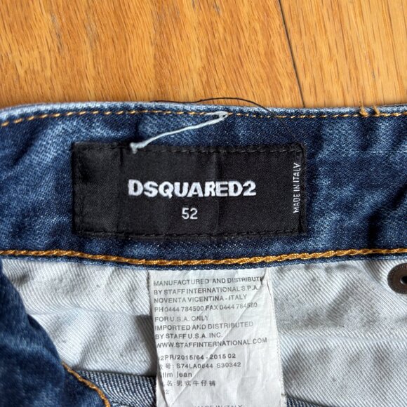 DSquared2 Paint Splatter Distressed Jeans 52 36/32 - Picture 4 of 4